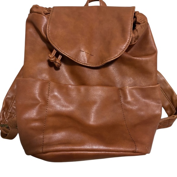Universal Thread Handbags - Leather Drawstring Adjustable Backpack